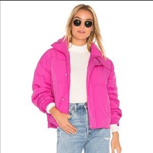 Free People slouchy cropper puffer coat